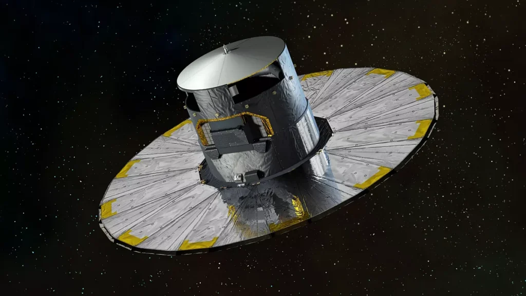 Vue d'artiste du satellite Gaia dans l'espace